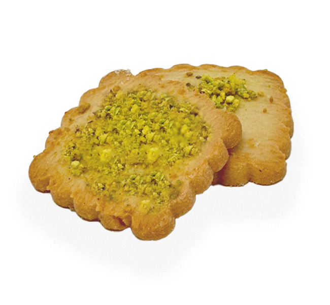 Pistachio loaded made with pure butter.